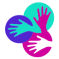 3 hands - Leeds Autism logo